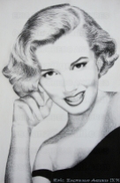 1996 Marilyn Monroe - Retrato. 46 x 30 cm